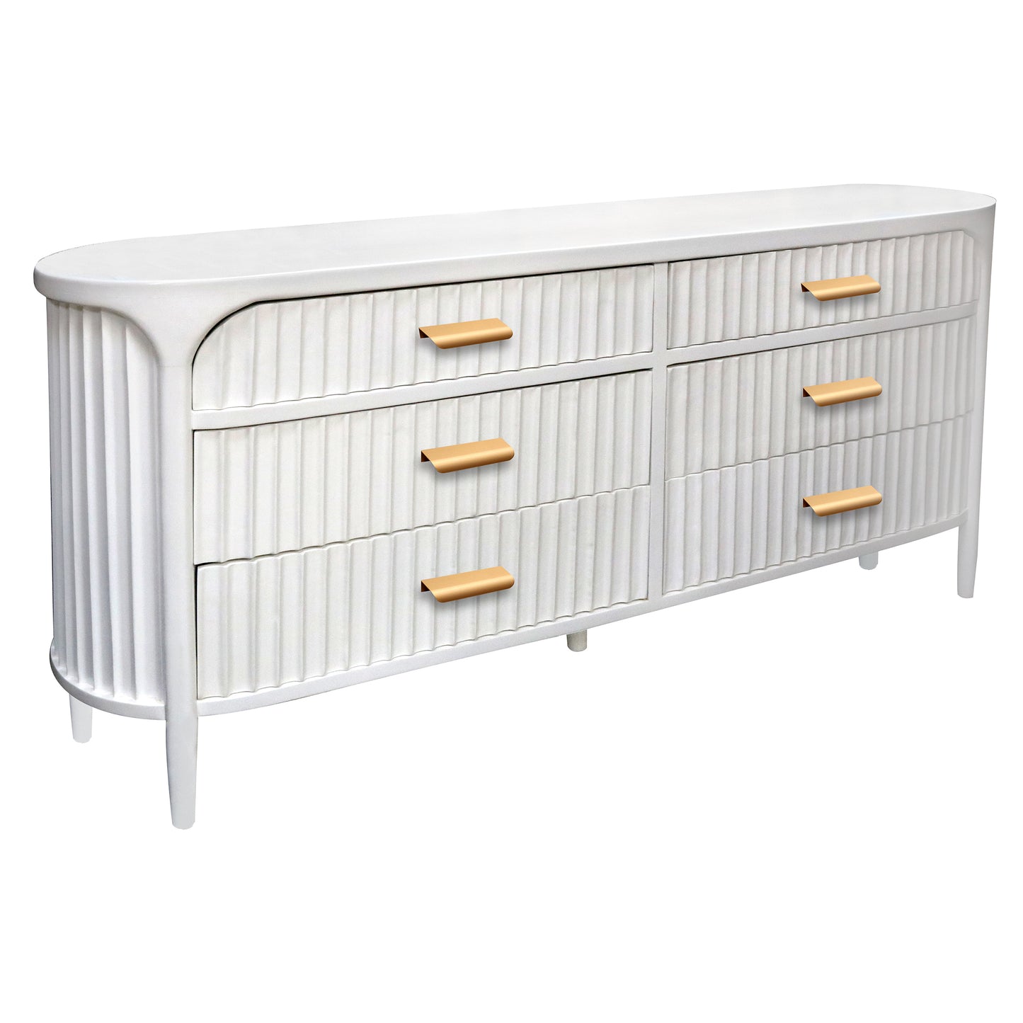 A Savoy Fluted 6-Drawer Dresser Buffet