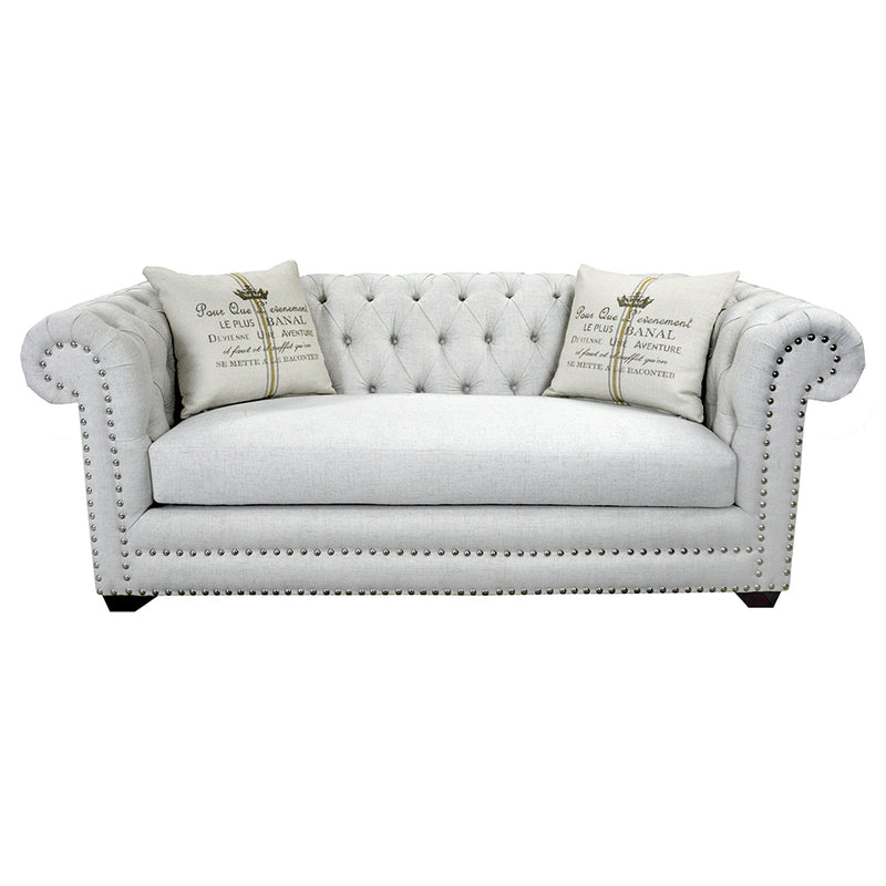 Aban Transitional Tufted Sofa Furniture