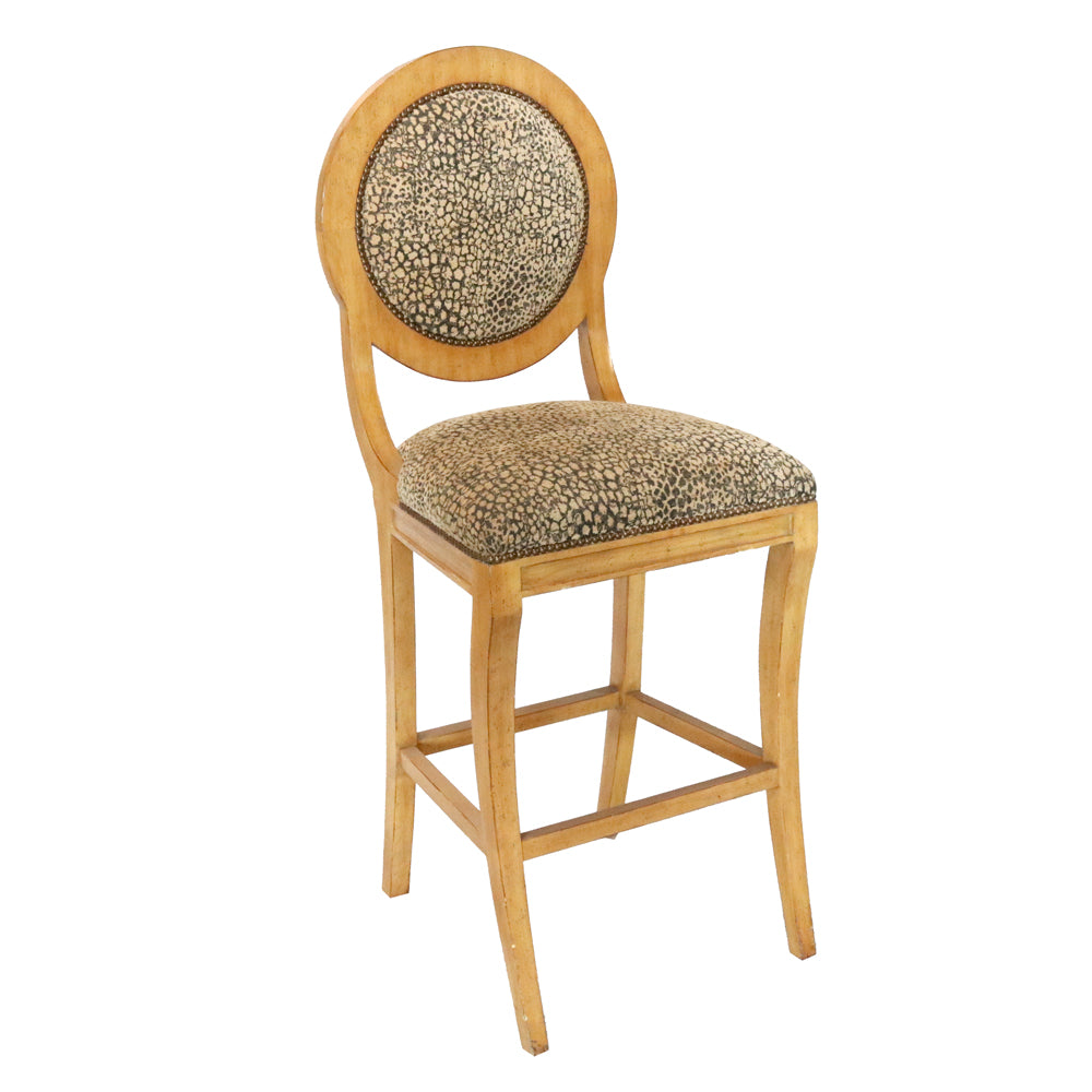 Capri Round Back Transitional Barstool