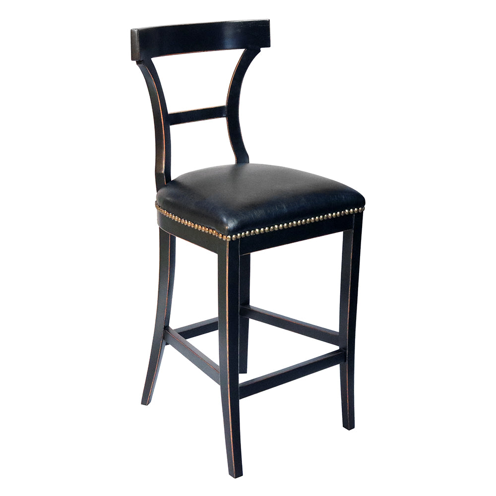 Classic Barrel-Back Swivel Barstool S320BA-1