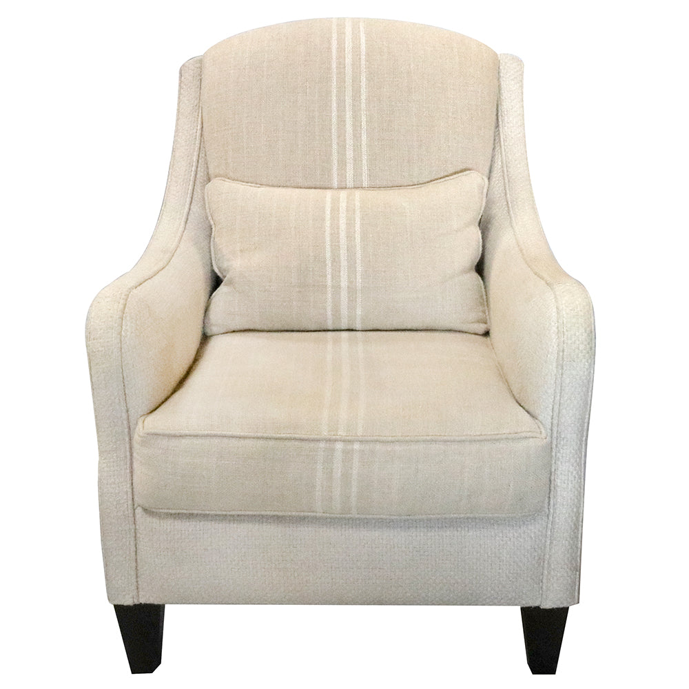 Elegance Curved Fully Upholstered Lounge Chair