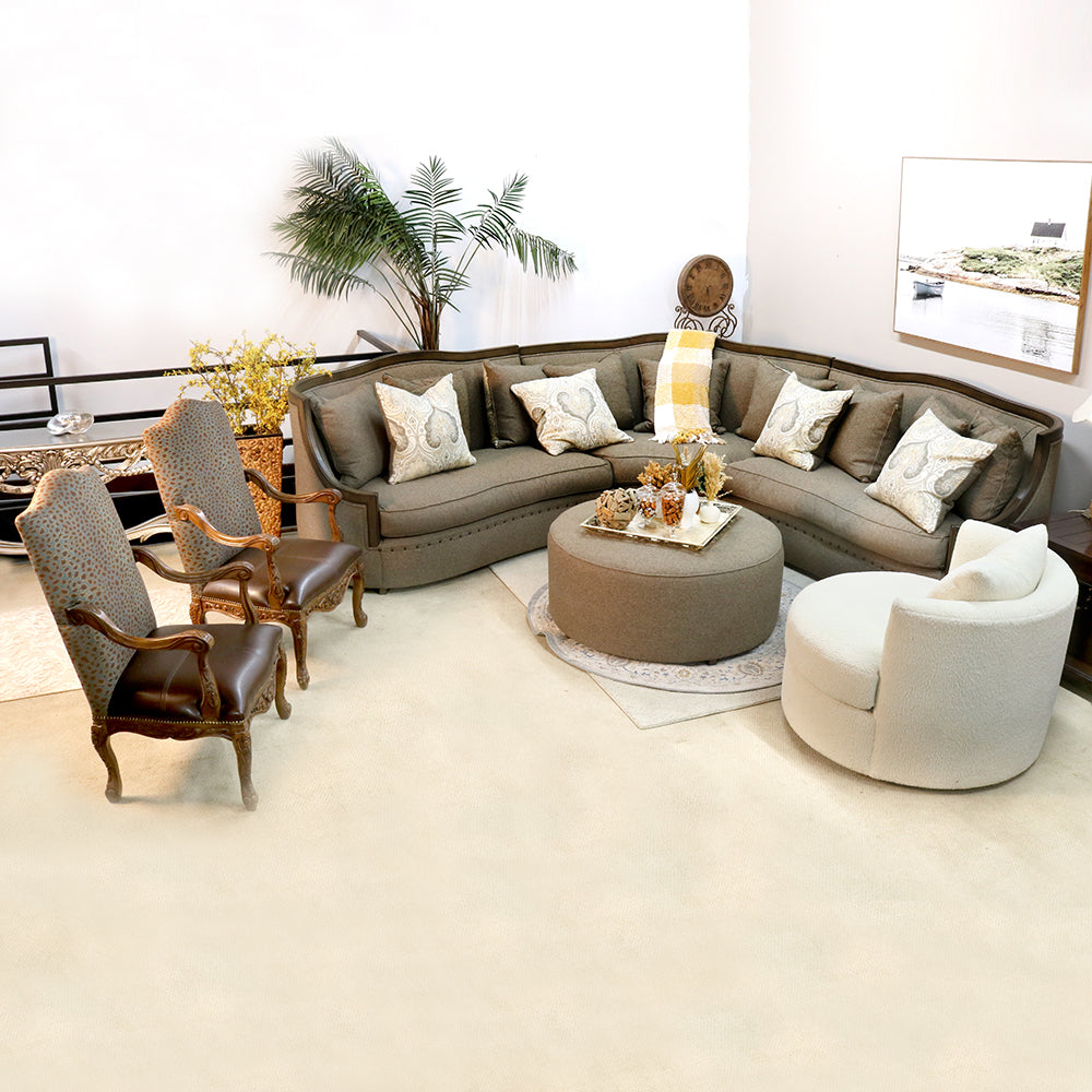 Hasti Sectional Sofa with Tuscan Hill Coffee Table