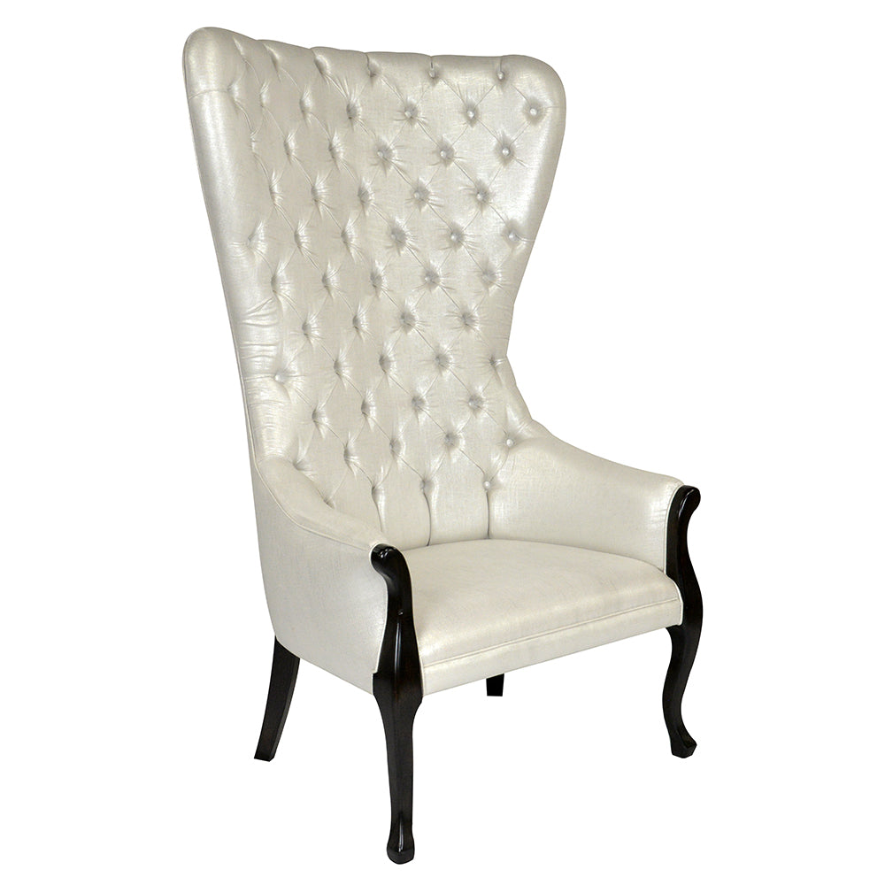 Keyvan Tufted Wing Lounge Chair Transitional