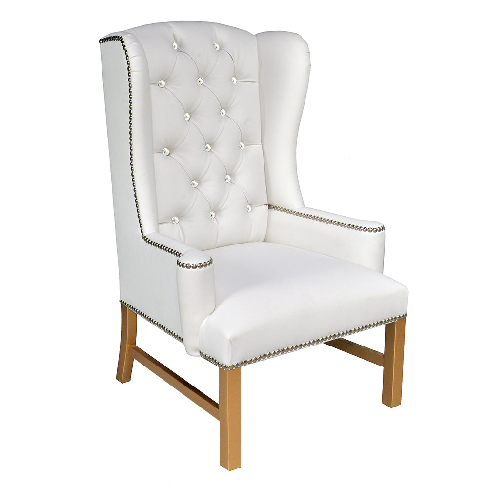 Kiana French Wing Library Tufted Lounge Chair
