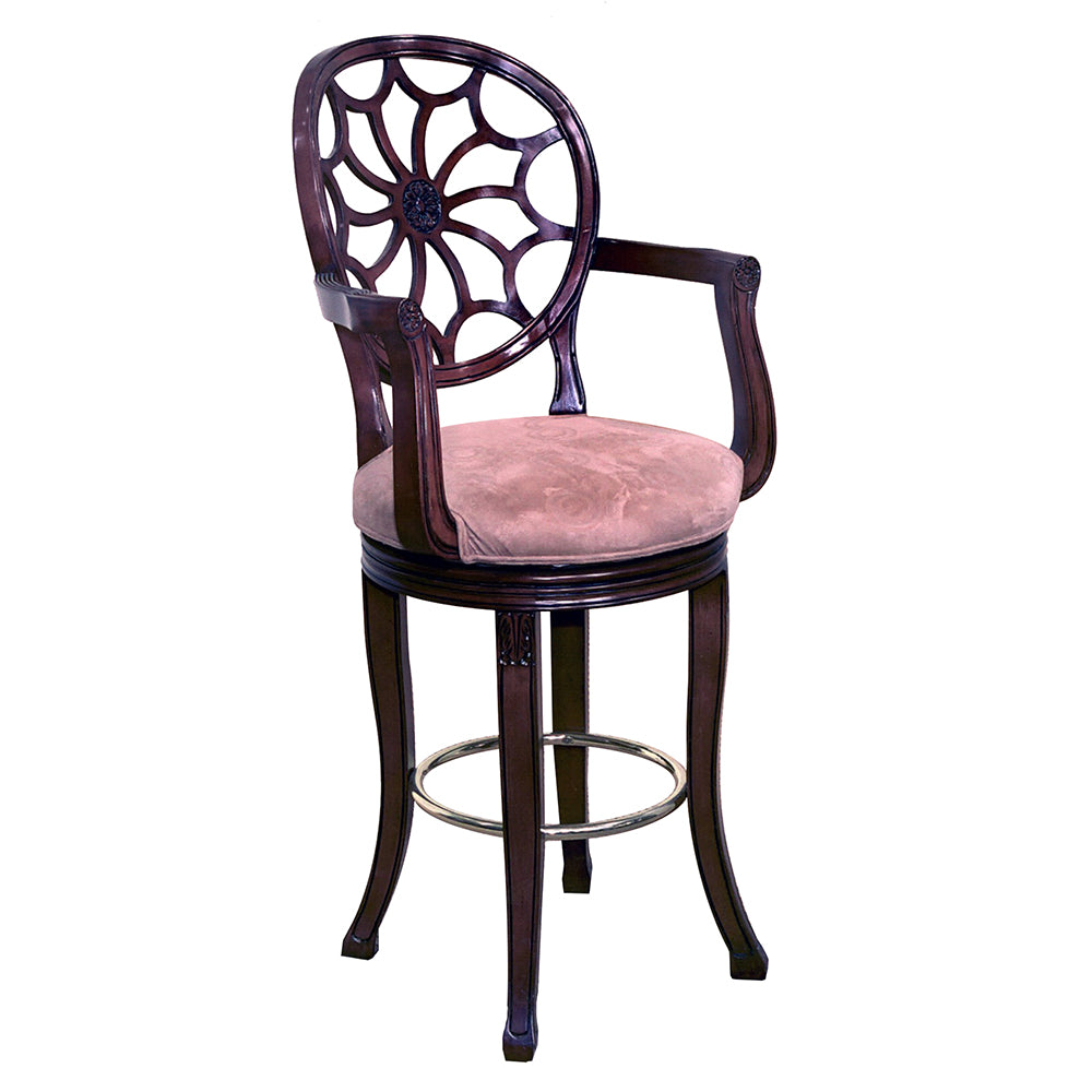 Louis XI French Spider Swivel Barstool Transitional