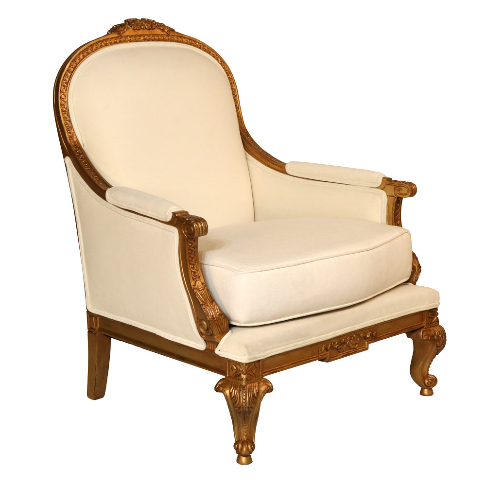 Louis XV Italian Traditional Lounge Chair Furniture