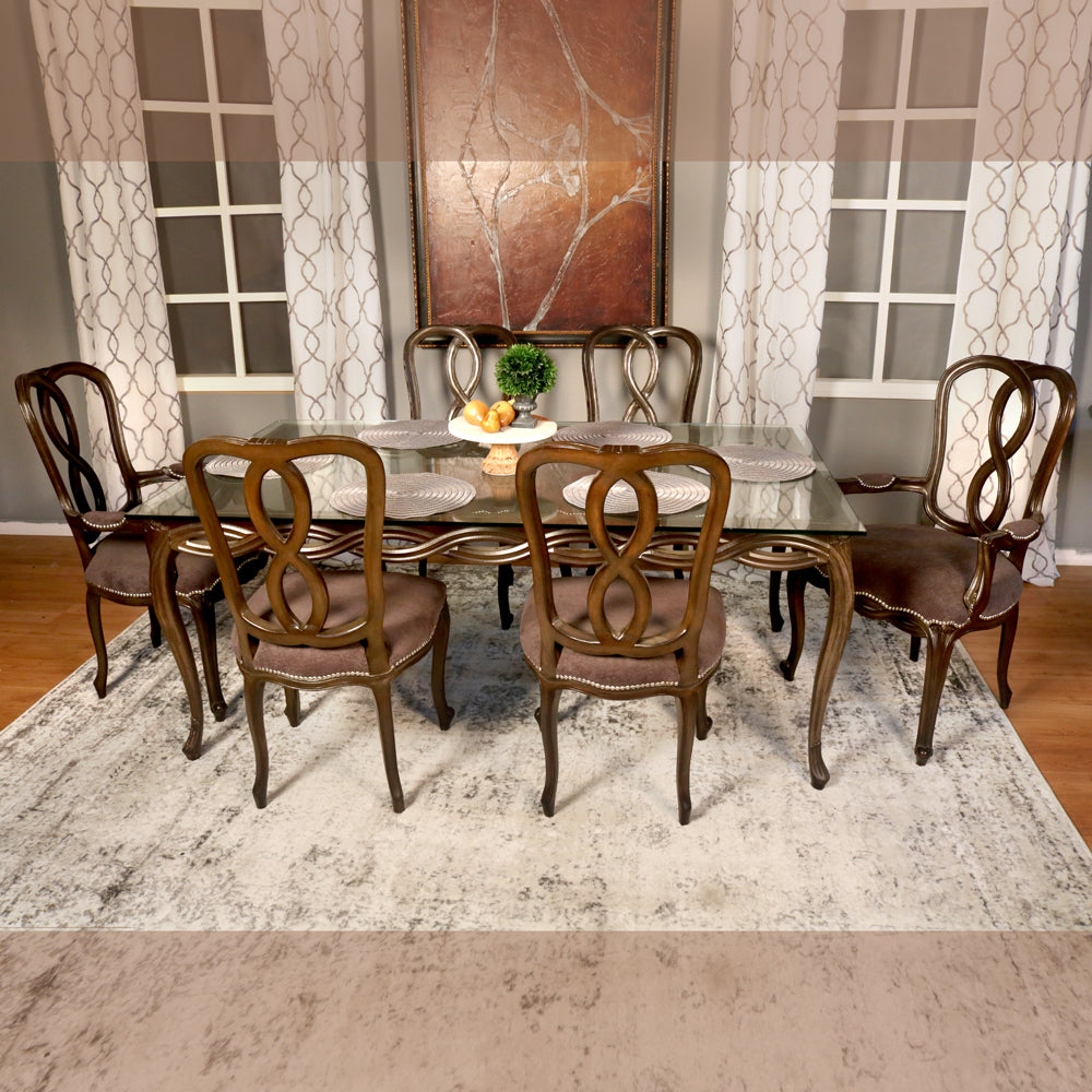 Madrid Loop 7 Piece Transitional Dining Room Set-1