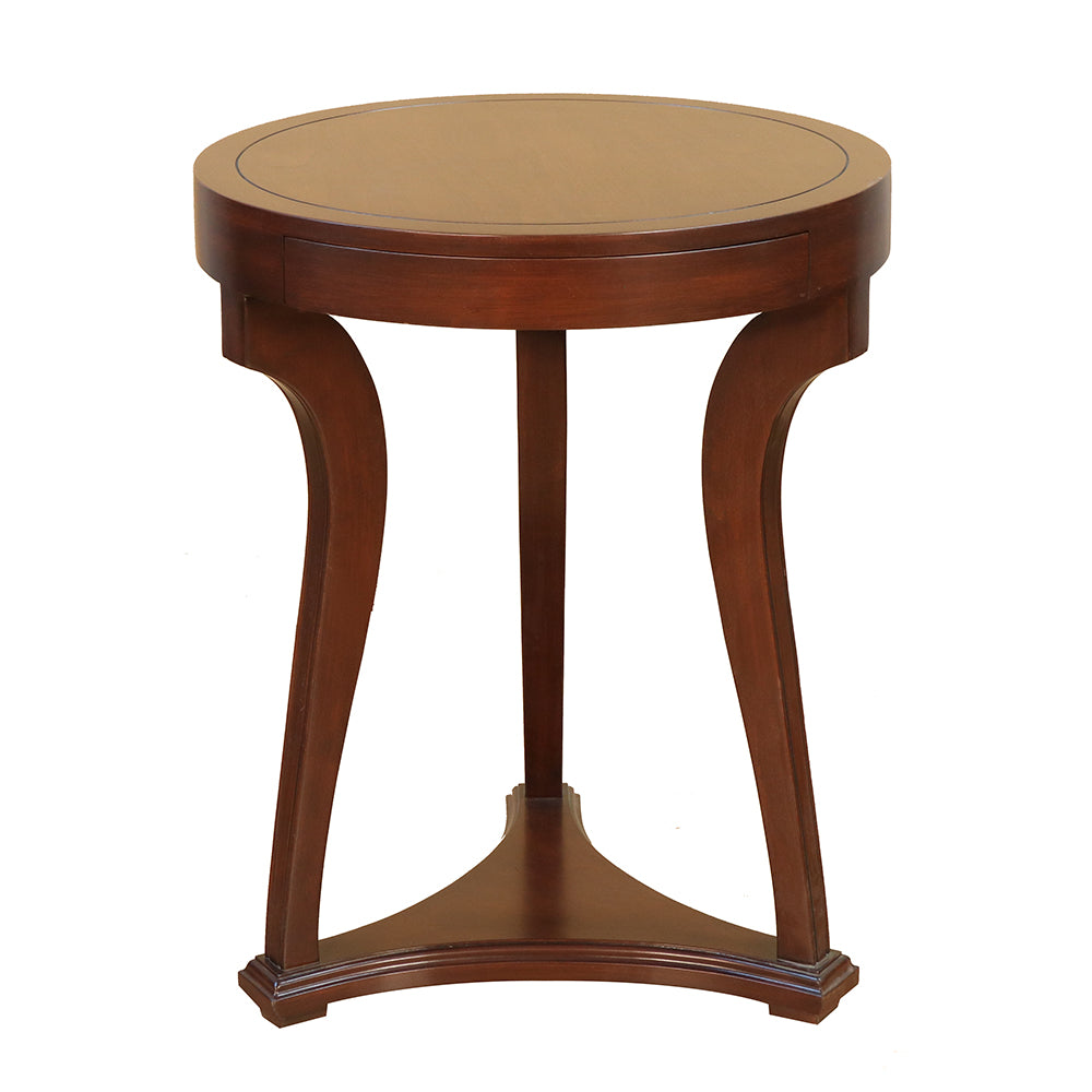 Mahnaz Modern Custom Wood Top Accent Table