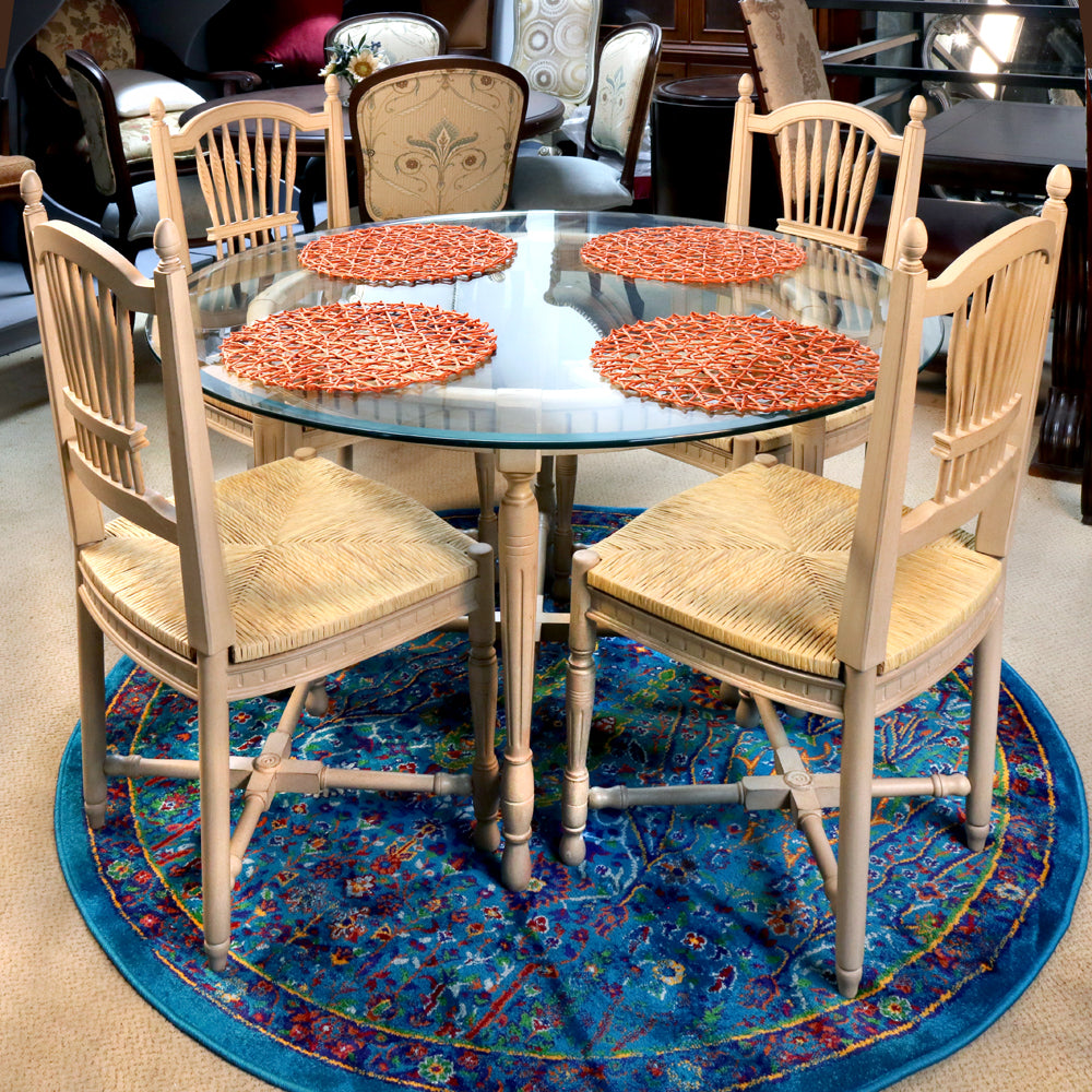 Mimi Country French Wheat Back Dining Set