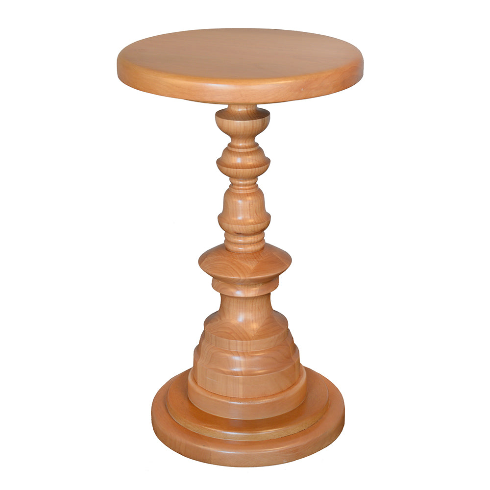 Plant Pedestal Solid Wood Accent Table