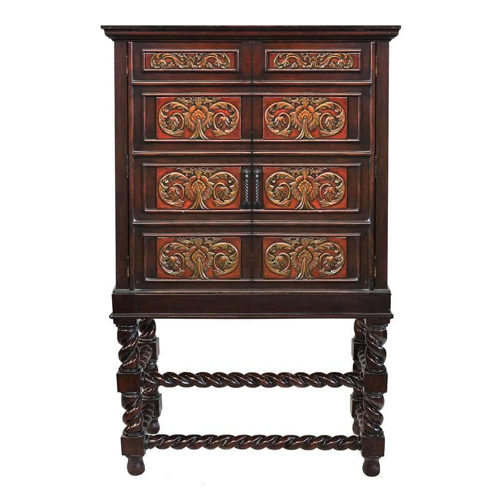 Antique Spanish Baroque Cabinet B159CAB-1