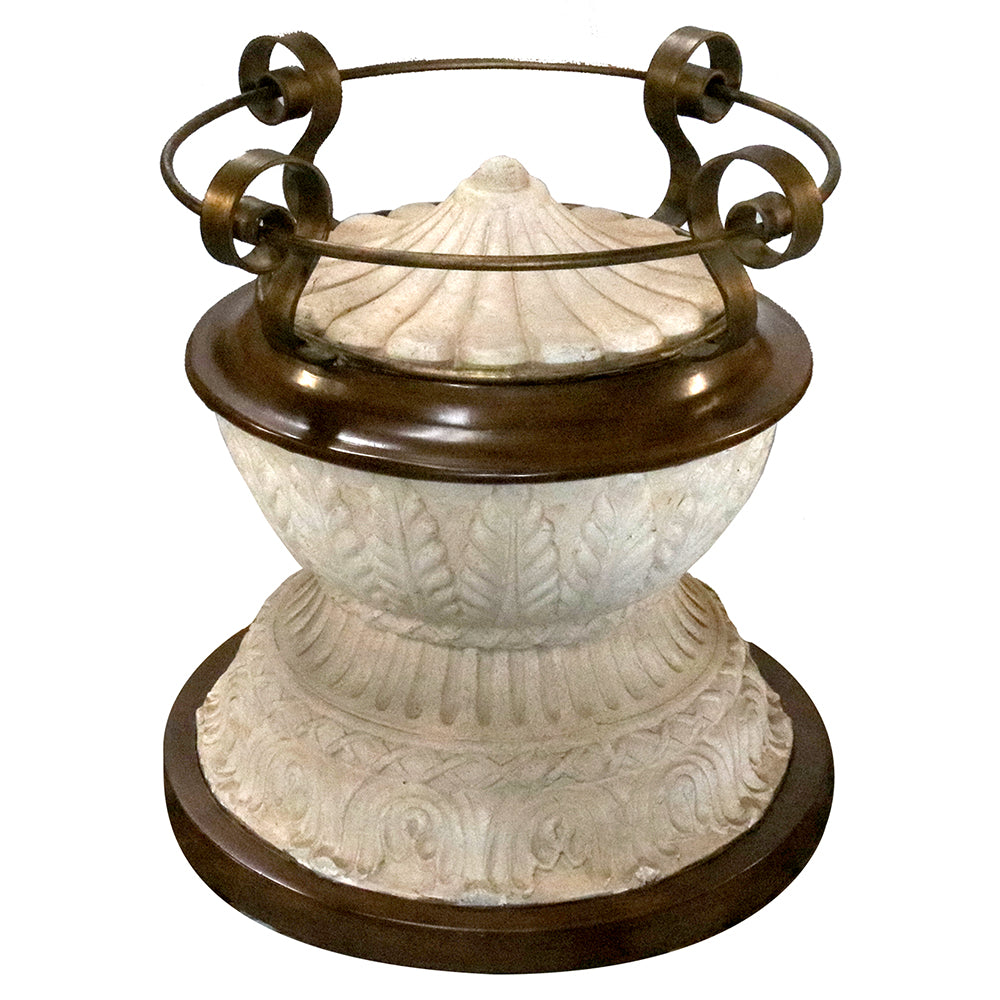 The Urn Glass Top Dining Table Base