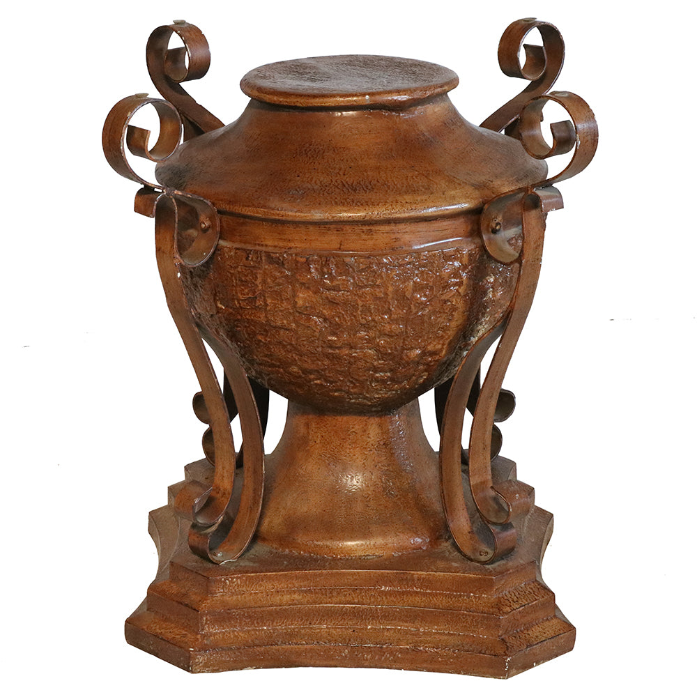 The Urn Glass Top Dining Table