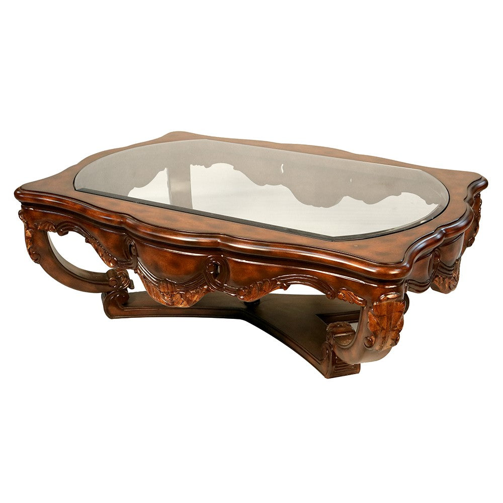 Azita Glass Top Coffee Table
