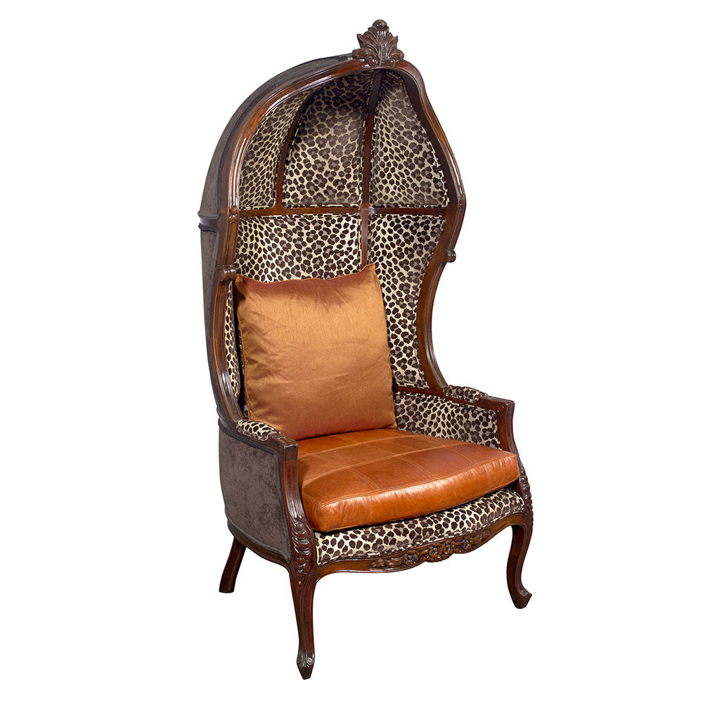 Balloon Canopy Hood Oversize Chair with a Crown