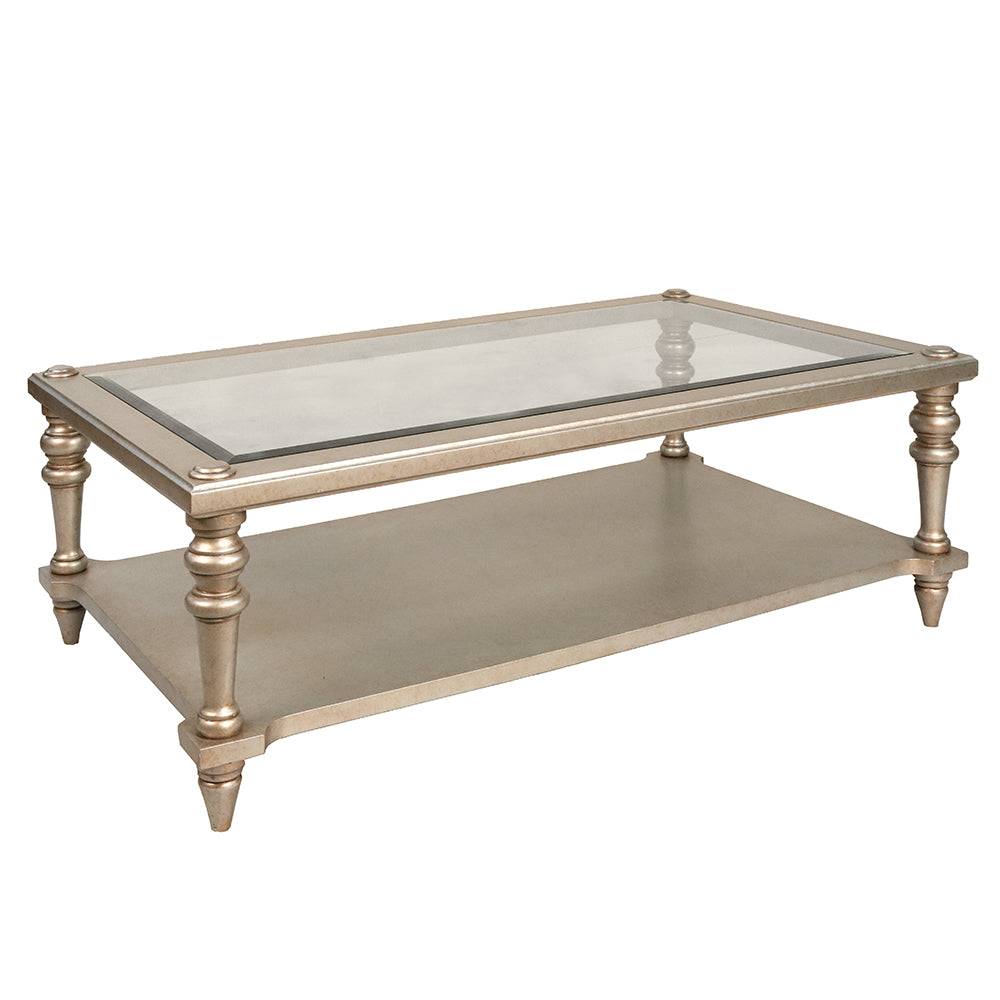 Bibi Glass Top Rectangular Coffee Table
