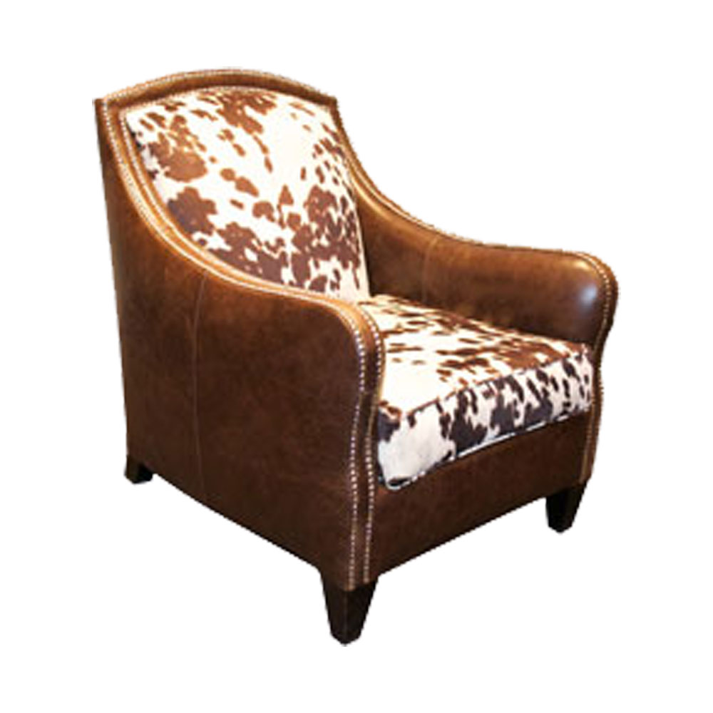 Zoro Leopard Fully Upholstered Lounge Chair T22LC