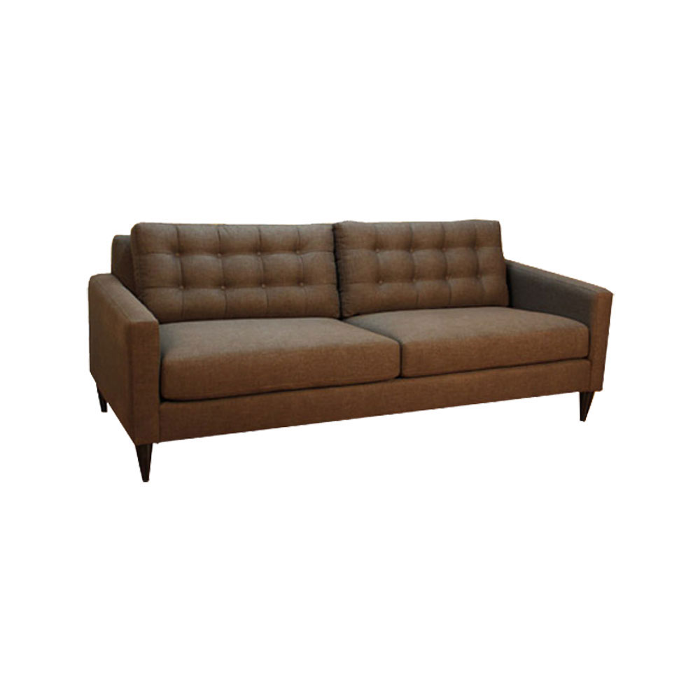 English Mid-Century Tufted Modern Sofa