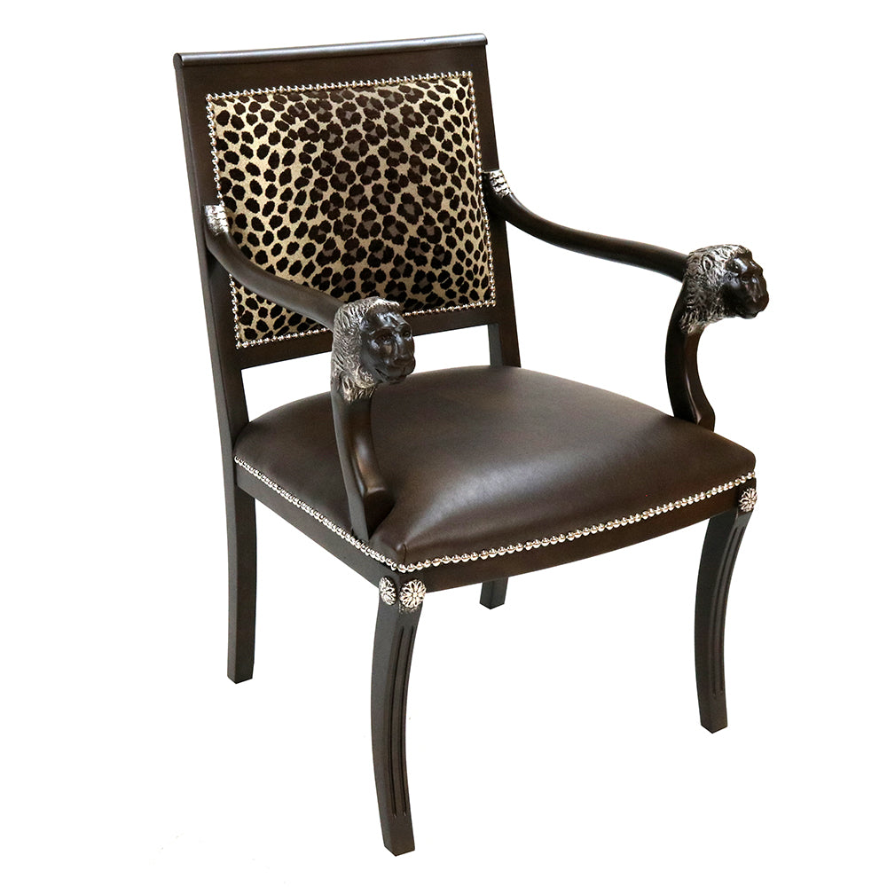 Head of Lion Accent Chair