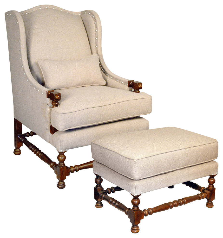 Madrid Lounge Chair Transitional Furniture Set T42SET-1