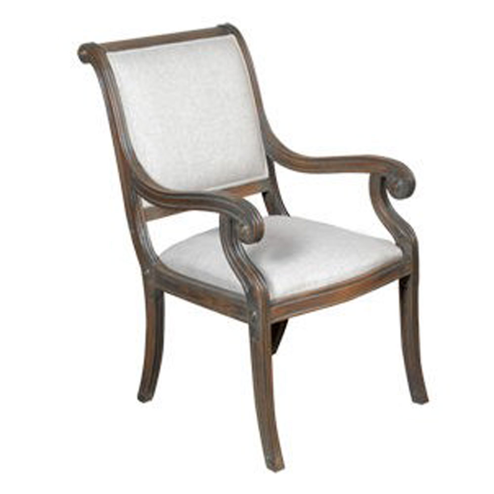 Louis XVI Pedram Rolled Back Arm Chair
