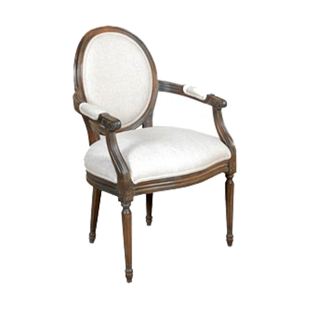 Louis XVI Accent Contract Arm Chair