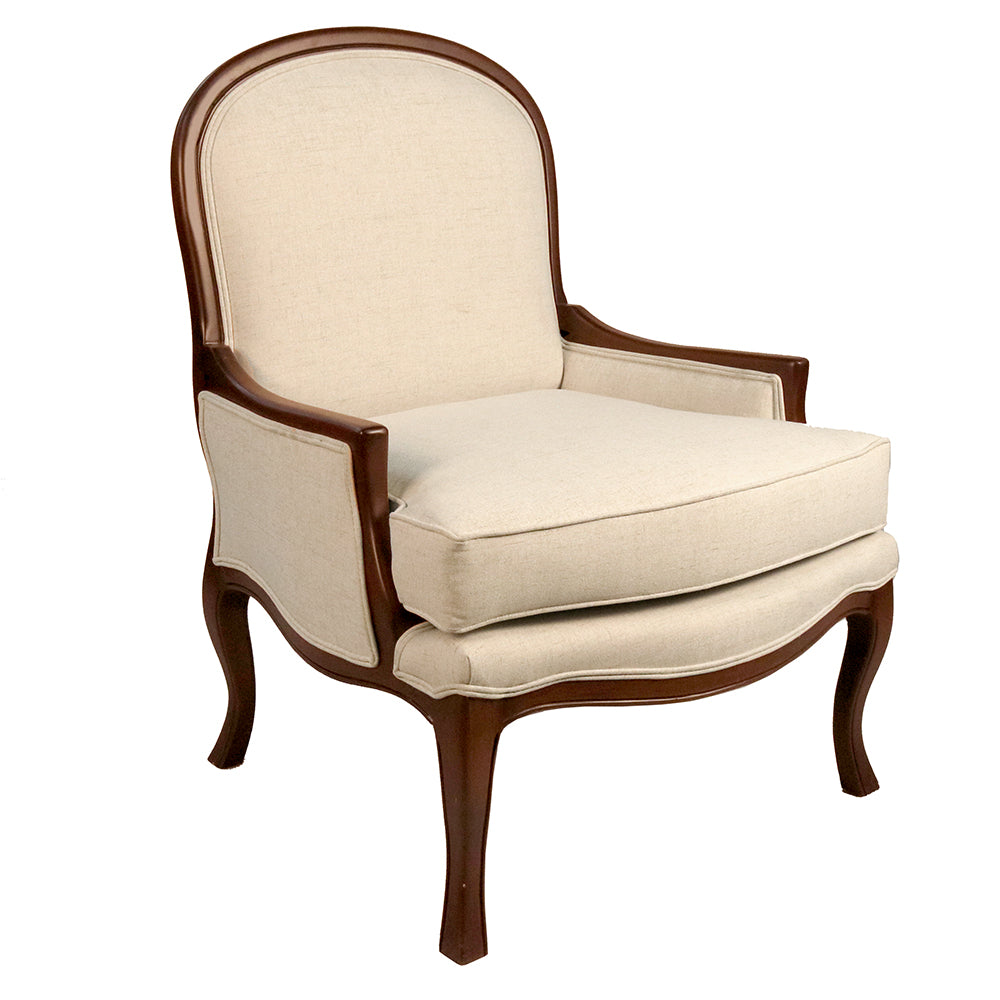 Louis XV Transitional Lounge Chair