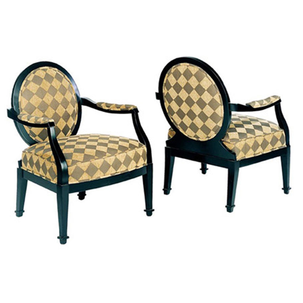 Lounge Chair Oval Back Furniture