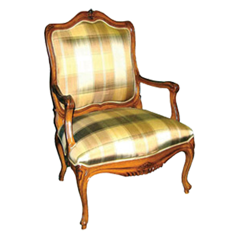 Louis XVI Transitional Lounge Chair Furniture