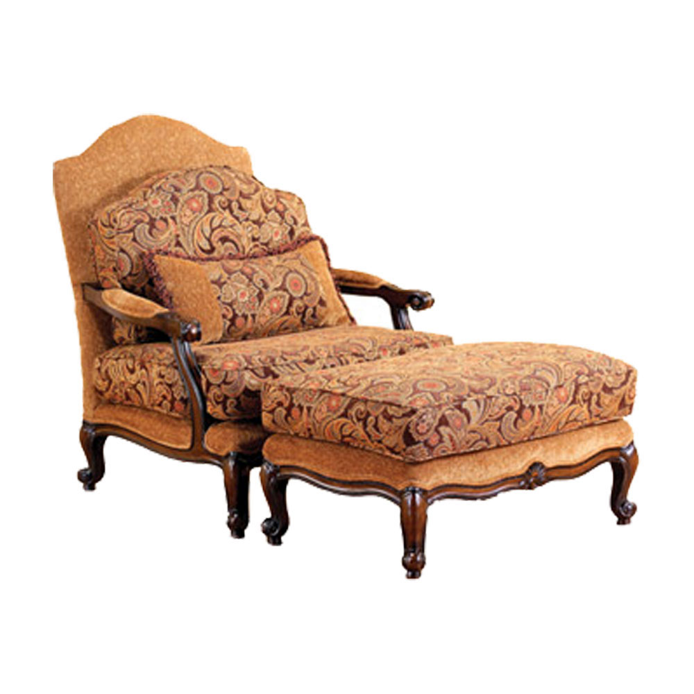 Scott Traditional Lounge Chair and Ottoman