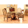 5 Piece Wood Back Transitional Set Glass Top_S831SET-1