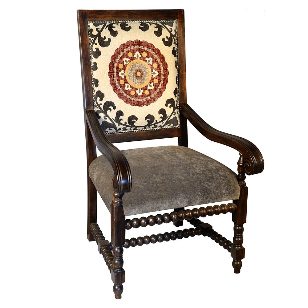 Barley Bobbin Twister Arm Chair