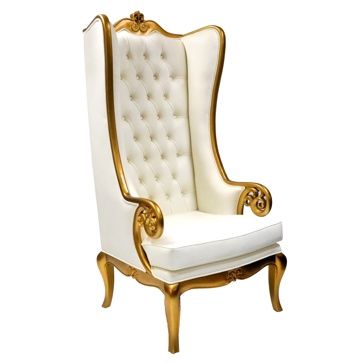 A Verona High-Back Throne Lounge Chair