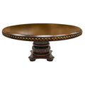 Aria Round Wood Top Traditional Entry Table