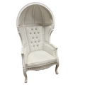 French Balloon Canopy Hood Lounge Chair
