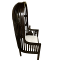 French Balloon Canopy Hood Lounge Chair