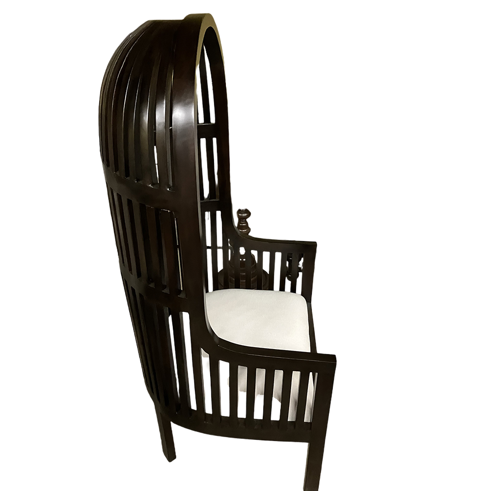 French Balloon Canopy Hood Lounge Chair