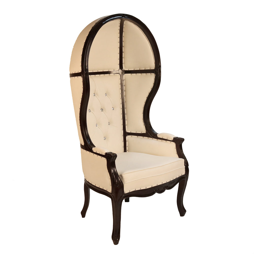 French Balloon Canopy Hood Lounge Chair