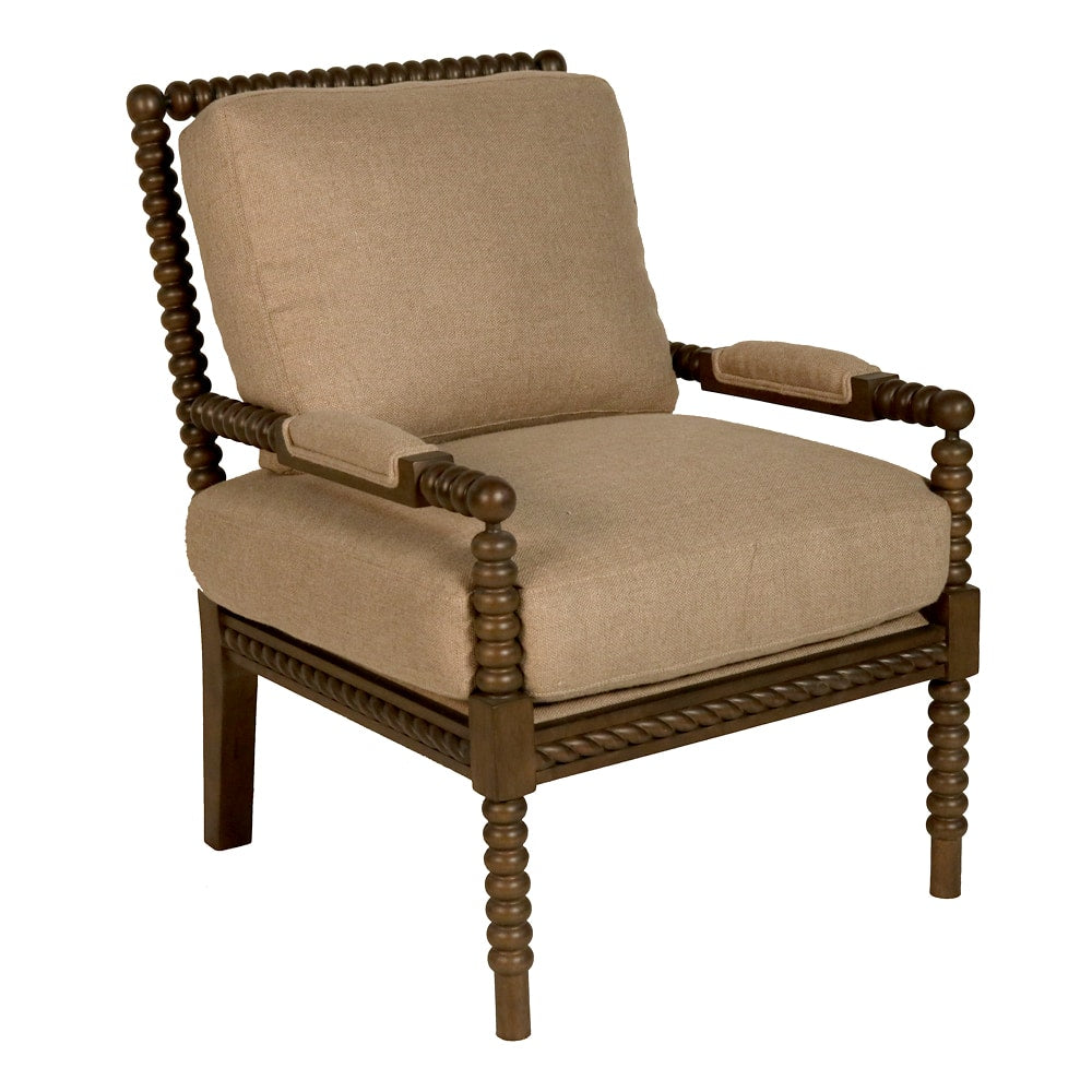 Bobbin Twister Transitional Lounge Chair Furniture