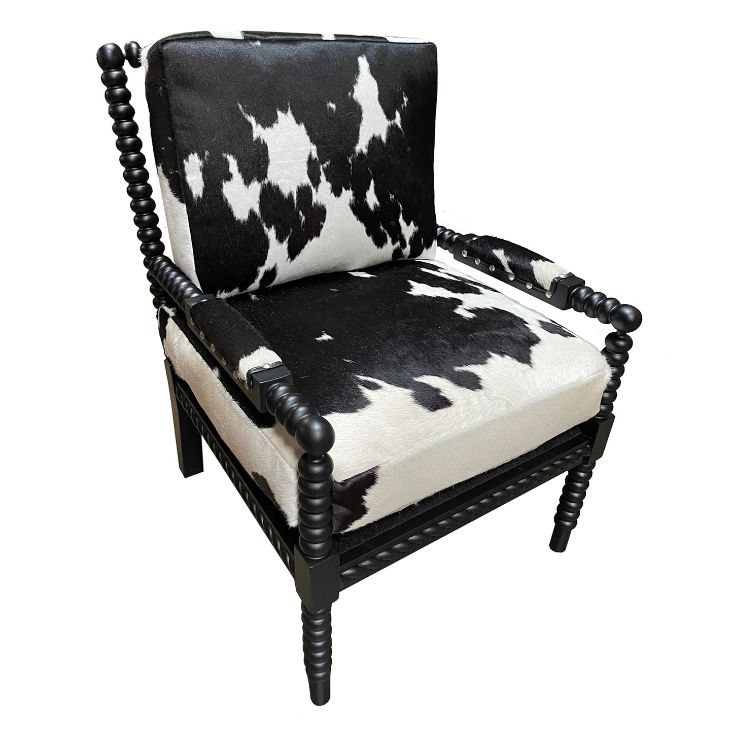 Bobbin Twister Transitional Lounge Chair Furniture