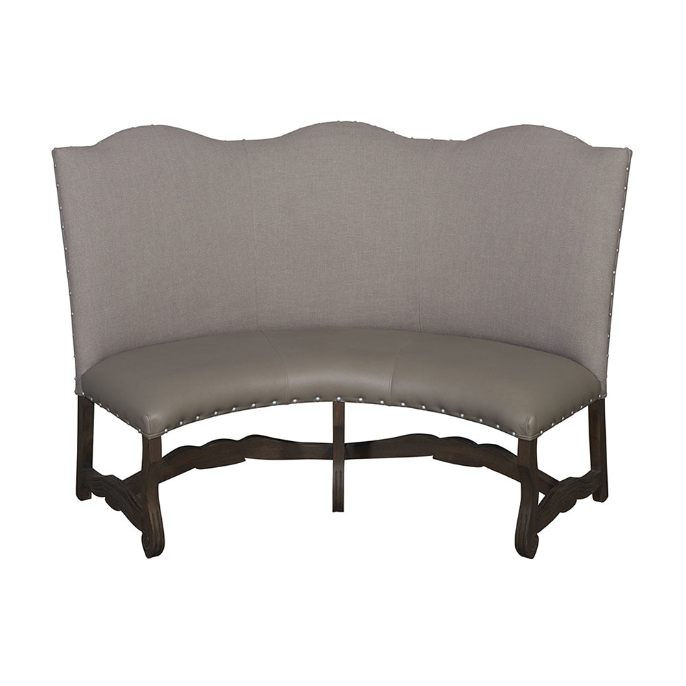 Curved Banquette Loveseat Settee