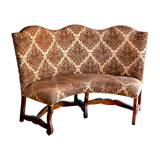Curved Banquette Loveseat Settee