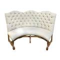 Curved Banquette Loveseat Settee
