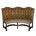 Curved Banquette Loveseat Settee
