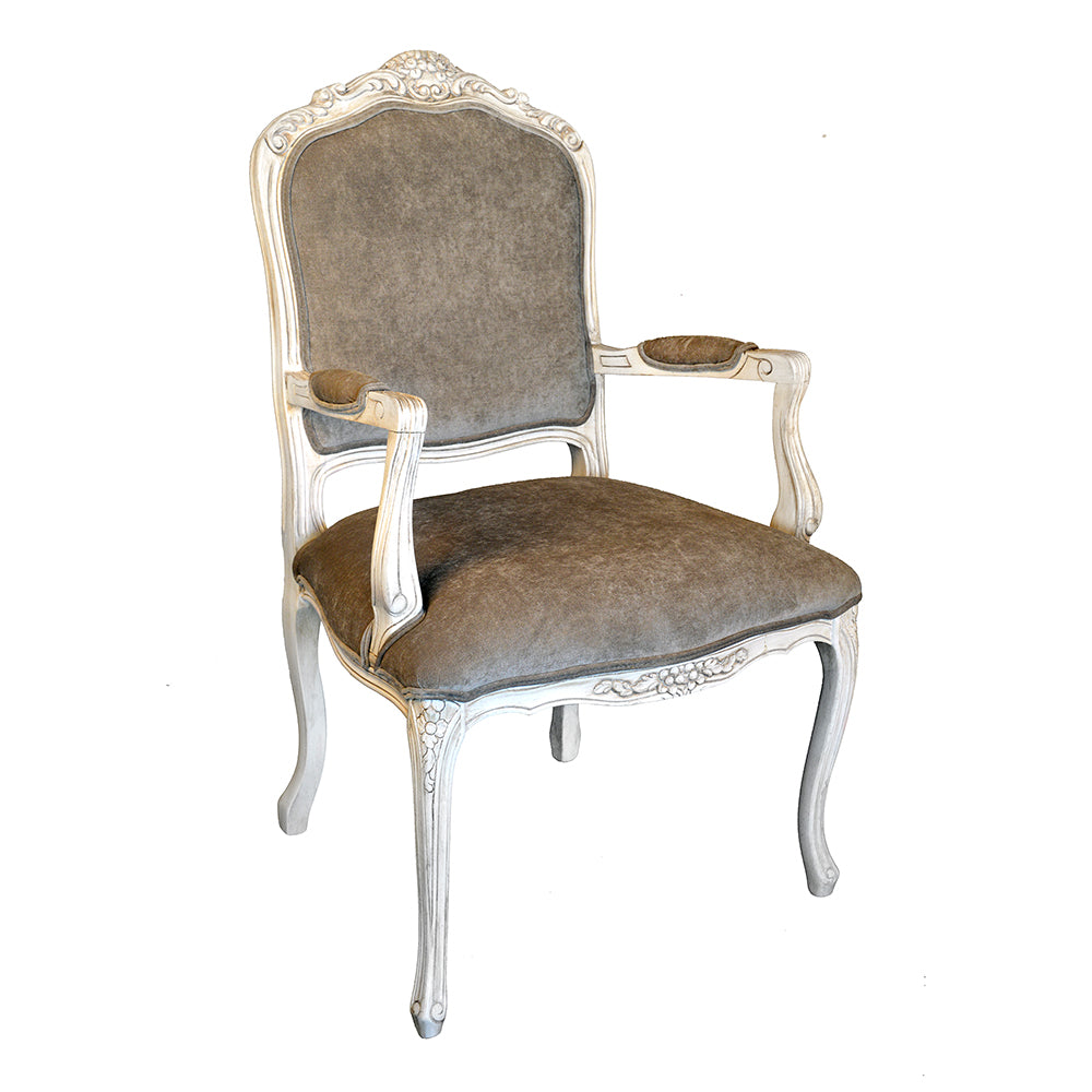 Louis XV Vintage Arm Chair With Motif Furniture