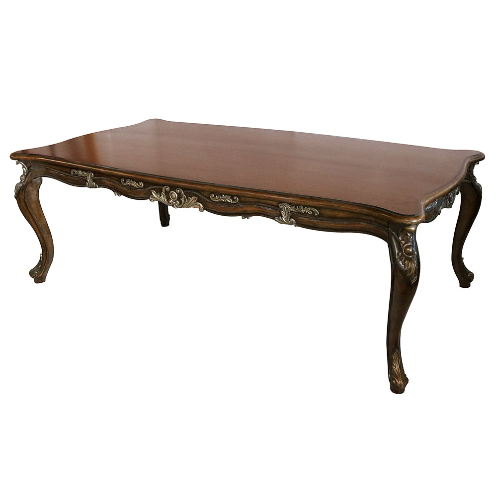 Fiona Traditional Rectangular Wood Top Table
