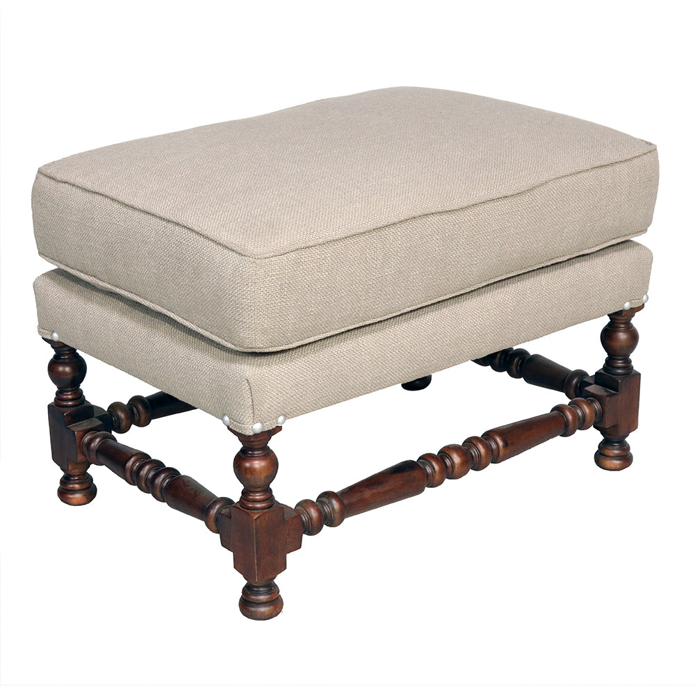 The Madrid Footstool Transitional Ottoman T42O