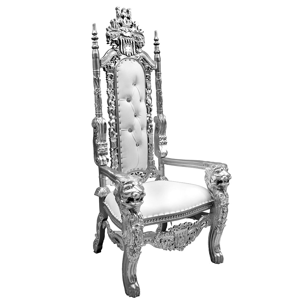 Throne King Lounge Chair White Furniture