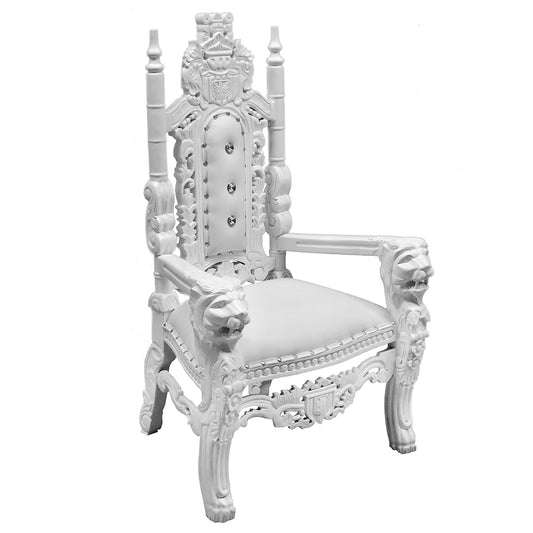 Throne King Junior Lounge Chair White Furniture