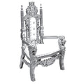 Throne King Junior Lounge Chair White Furniture